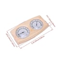 Miniatyrbild 3 av 3: Trä Bastu Termohygrometer Termometer Hygrometer Bastutillbehör