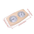 Miniatyrbilde 3 av 3: Trebadstue termohygrometer termometer hygrometer badstue tilbehør