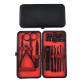Miniatyrbild 1 av 5: Nagelklippare i rostfritt stål Nagelklippare Set Svart 18 delar Skönhetstång Nagelverktyg Present black set of 12