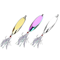 Miniatyrbild 2 av 4: 10st Metall Spinner Sked Lures Fiskedrag Konstgjorda Fiskedrag Fiskeredskap 10Pcs Colorful 20g