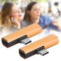 Miniatyrbilde 7 av 8: 2-pak Type-C til 3,5 mm lydkabeladapter med lading