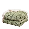 Miniatyrbilde 2 av 5: Høst og vinter melkefløyel taft pledd pledd lur Tykket varm ensfarget dobbeltsidig fleece pledd gave light khaki 150x200cm