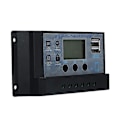 Miniatyrbillede 1 af 5: Solpanel Regulator Charge Controller Usb 30a 12v-24v med dobbelt usb oplader Silver