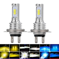 Miniatyrbilde 4 av 4: 2stk H1 H3 H4 H7 H8/h11 9005 9006 6000k Super White Csp Led Headlight Bulb Kit H11 H8 White