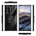Miniatyrbilde 2 av 5: For Samsung Galaxy Note20 Ultra Shockproof Transparent Tpu + Akrylbeskyttelsesveske (svart)