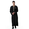 Miniatyrbillede 3 af 3: Mænd Muslim Saudi Robe Kaftan Dubai Tunika Lang Top Bluse Thobe