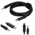 Miniatyrbilde 4 av 8: 90W 19V 20V Type C Hann til 5,5 mm x 2,5 mm Hann Rett Hode Adapterkabel med PD-brikke
