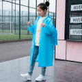 Miniatyrbilde 4 av 5: Barneregnfrakk ensfarget skoleveske for gutter i ett stykke