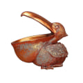 Miniatyrbilde 1 av 5: Toucan Key Storage Figur Pelikan Statue Oppbevaringskurv Dyr Fugler Form Gold