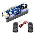 Miniatyrbilde 1 av 5: For Pico Audio Expansion Board Module Stereo Dekoder Med Høyttaler Eksternt hodetelefongrensesnitt ut Blue