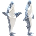 Miniatyrbilde 5 av 7: Det nye Shark Blanket shark pledd Adult Shark Onesie Adult Portable Blanket Soft Blue Blå L