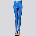 Miniatyrbillede 2 af 3: New Arrival Læder Leggings Pu Højtalje Kvinde Kvalitet Bløde Varme Bukser