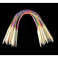 Pikkukuva 3 / 4: Moniväriset putkimaiset neulepuikot - bambu pyöreä set 60cm 60CM