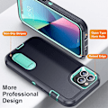 Pikkukuva 4 / 5: Iphone 11 Pro Max-fodral, Iphone 11 Pro Max-fodral med stativ, [militärklass Stötsäker][tre-lagers kraftigt fallsäkert] telefonfodral, dammsäker P