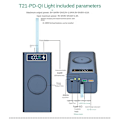 Pikkukuva 3 / 5: 21x18650 Akun säilytyslaatikko Led Light Pd Quick Qc3.0 Charge Power Bank Case Shell 15w Wireless Cha White