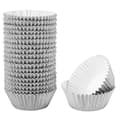 500 st Aluminiumfolie Cupcake Formar Muffin Bakformar Köksbakverktyg Silver
