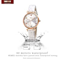 Miniatyrbild 4 av 5: Watch Läder Elegant Analog Quartz Vattentät Armbandsur för Damflickor