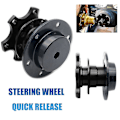 Miniatyrbillede 3 af 4: Universal Quick Release Adapter Snap Off Steering Wheel Hub Race
