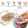 Pikkukuva 3 / 5: 1pcs Water Beads Pack Rainbow Mix 50,000 Beads Grow Balls, Jelly Hydrogel Beads for Spa Replenishment, Kids Sensory Toys, Vase, Plants