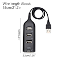 Pikkukuva 2 / 2: Nopea Plug-in Usb2.0-jakaja tukee kuumavaihdetta keskitin Hub USB laajennus yksi neljälle