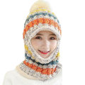 Miniatyrbilde 1 av 2: Dame Ullen Tykk Vinter Strikk Lue Skjerf Sett Strikket Ull Cap Beige
