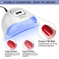 Miniatyrbilde 3 av 5: 80w Nail Tørkelampe Uv Led Nail Lamp Gel Nails Med 4 Timer Setting Sensor British regulatory
