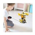 Miniatyrbilde 4 av 4: Robotbil som transformerer leker med fjernkontroll Yellow