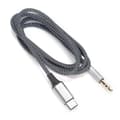 Miniatyrbilde 2 av 5: 2-i-1 Aux-lydkabel Type-C USB til 3,5 mm bil-aux-lydkabeladapter Kabelledning - W