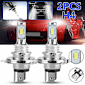 Miniatyrbillede 2 af 4: 2 stk H1 H3 H4 H7 H8/h11 9005 9006 6000k Super White Csp Led Forlygte pæresæt H1 White