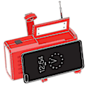 Miniatyrbillede 2 af 2: Bærbar Emergency Solar Håndsving Generator Vandtæt lommelygte Mobiltelefon Oplader Radio