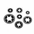 Pikkukuva 2 / 5: 340 kpl Starlock Brickor, låsbrickor, låsbrickor, Quick Push Quick Clamp Fästbrickor - M3/M4/M5/M6/M8/M10/M12, svart julklapp