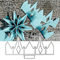 Miniatyrbild 5 av 5: Metal Cutting Template Star Folding Template Scrapbook Mold Embossing Template