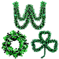 Pikkukuva 2 / 4: Clover Pendant St. Patrick's Day Green Color Strip Holiday Party Home Tunnelma järjestely circle