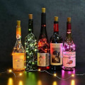 Miniatyrbild 3 av 5: Flaska Fairy String Lights Batteri Kork Form Jul Bröllopsfest 20 Led 2m Lila Purple