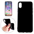Pikkukuva 1 / 4: Iphone X Solid Color Smooth Surface Pehmeä TPU case ( musta)