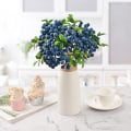 Miniatyrbild 4 av 5: 4st Blå konstgjorda bär konstgjorda frukter Falska blåbär plastblommor