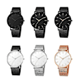 Miniatyrbillede 3 af 3: Herre Quartz Watch Luxury Case Analog Black Band Black Pointer