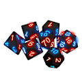 Pikkukuva 2 / 5: 7kpl / set Elektroniset nopat hehkuvat LED-nopat Magic Pikselit DND Lautaroolipelit MTG Pöytäpelit 7 luminous dice*charging box