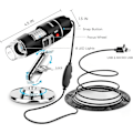Pikkukuva 2 / 5: USB -mikroskooppi 8 Led USB 2.0 digitaalinen mikroskooppi, 40 To
