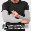 Pikkukuva 3 / 3: Käsivarsihihat miehille ja naisille, käsivarsia cover hihat miehille ja naisille 4 paria Grey-4 Pairs