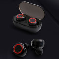 Miniatyrbild 2 av 5: Bluetooth hörlurar För Iphone Android Trådlösa hörlurar Vattentät Svart Röd Black Red