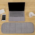 Miniatyrbillede 3 af 5: 7,9 x 23,6 tommer Memory Foam Laptop Håndled Albue Pad Svedabsorberende Grå