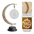Pikkukuva 3 / 5: Dekorativ bordslampa, Moon Night Lamp Winding Bomullstråd Led Light Lamp style 2