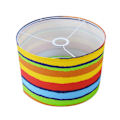 Pikkukuva 3 / 4: Enkel tyglampskärm Clip On Drum Lampskärm för matsalen Colorful Colorful 300mm x 200mm