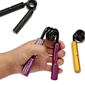 Miniatyrbild 3 av 3: Handgreppsförstärkare No Slip Heavy Grippers Finger Handled & Underarm Tränare Arm Muscle Builder Black 100 lbs