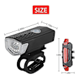 Miniatyrbilde 2 av 5: Sykkel Sykkellys Usb Led Oppladbart sett Mtb landeveissykkel Front Bak Frontlykt Lampe Lommelykt Sykkellys Sykkeltilbehør F
