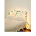 Miniatyrbilde 3 av 5: 20 Led Kunstig Maple Green Leaf Rattan Garland String Lights Vine Fairy Led Kobbertråd Dekor Solar Powered Battery 32.8ft
