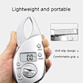 Miniatyrbild 3 av 5: Lcd digital display fettmätningsinstrument Bärbar fettklämma White