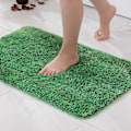 Miniatyrbillede 2 af 5: Bademåtter Skridsikker brusemåtte Absorberende lille tæppedørmåtte inde i køkkentæpper green 50*80cm