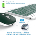 Pikkukuva 2 / 4: Ladattava langaton 10 tuuman langaton Bluetooth näppäimistö ja hiiri -yhdistelmä Dark green